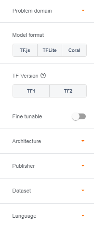 Filters in TF Hub